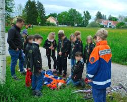 kinderflamme kinderfeuerwehr oedenreuth aufgabe fahrradunfall 2